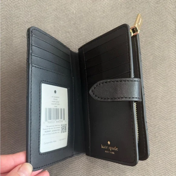 Kate Spade Black Quilted Leather Wallet Brand New with Tags - Picture 9 of 9